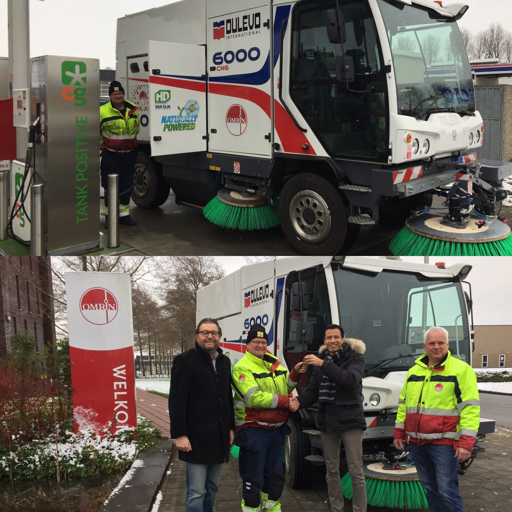 Friese bedrijven OMRIN, HD Van Dijk Duurzame reinigingsmachines en OrangeGas slaan de handen ineen