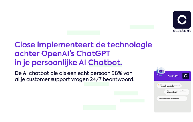 Close lanceert Close Assistant: de toekomst van klantenservice met AI-chatbot