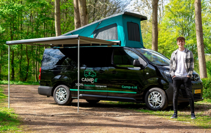 Jonge ondernemer (20) lanceert 100% elektrisch camperverhuur bedrijf