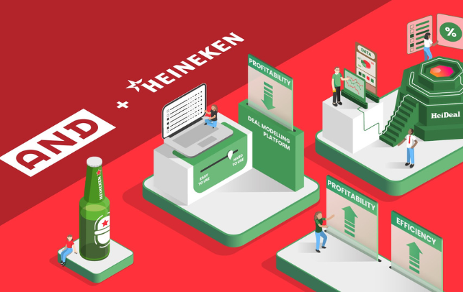 Heineken werkt samen met AND Digital voor nieuw datagestuurd B2B-verkoopplatform