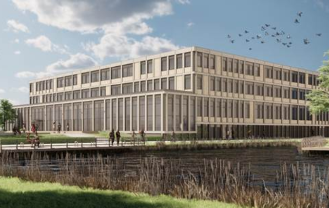 Eerste paal nieuwbouw ROC Mondriaan in Leidschenveen - Het