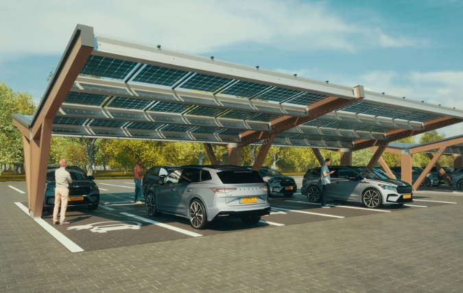 Zonnecarports: waar innovatie parkeert en duurzaamheid oplaadt